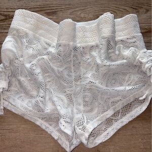 ocean pacific white lace shorts